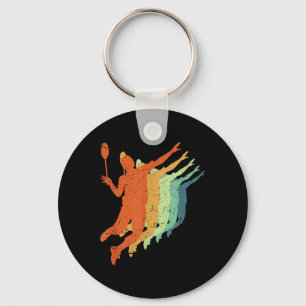 Porte-clés Badminton, Hommes Femmes Enfants, Rétro, Vintage, 