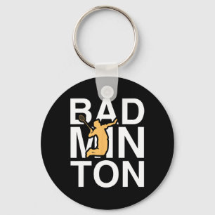 Porte-clés Badminton Joueur de Badminton