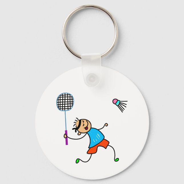 Porte-clés Badminton Kid (Recto)