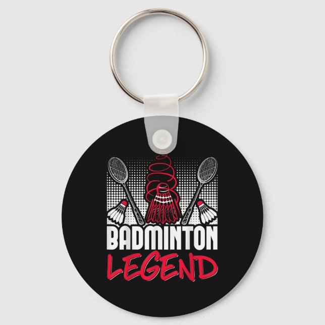 Porte-clés Badminton Living Legend Player Sport Shuttle (Recto)