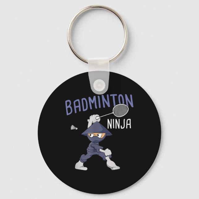 Porte-clés Badminton Ninja Enfants Shuttle Boy Badminton  (Recto)