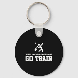 Porte-clés Badminton - Quand Rien Ne Va - Allez Train