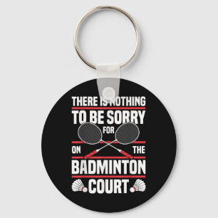 Porte-clés Badminton Racket Be Désolé Shuttle Badminton Playe
