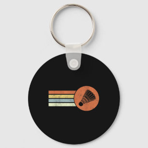 Porte-clés Badminton Rétro Birdie Smash Navette Vintage Badmi
