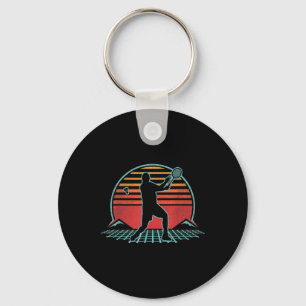 Porte-clés Badminton Retro Vintage les années 70 80s Style Pl