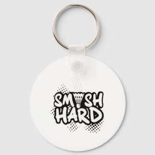 Porte-clés Badminton Smash Hard Champion Cadeau