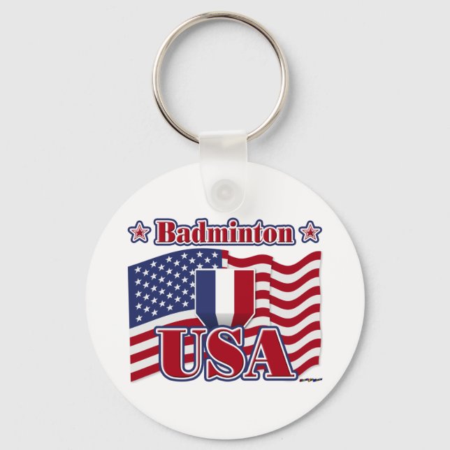 Porte-clés Badminton USA (Recto)