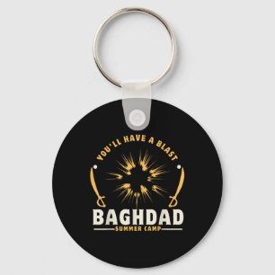 Porte-clés Bagdad Camp d'été Usa Anciens combattants Irak