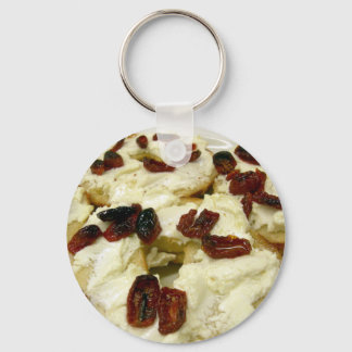 Porte-clés bagel grillé avec fromage de chèvre