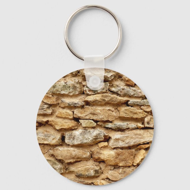 Porte-clés Bague de clé en pierre (Recto)