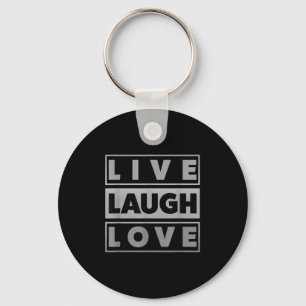 Porte-clés Bahaas Tee Live Rire Amour Cool Inspiration Motiva