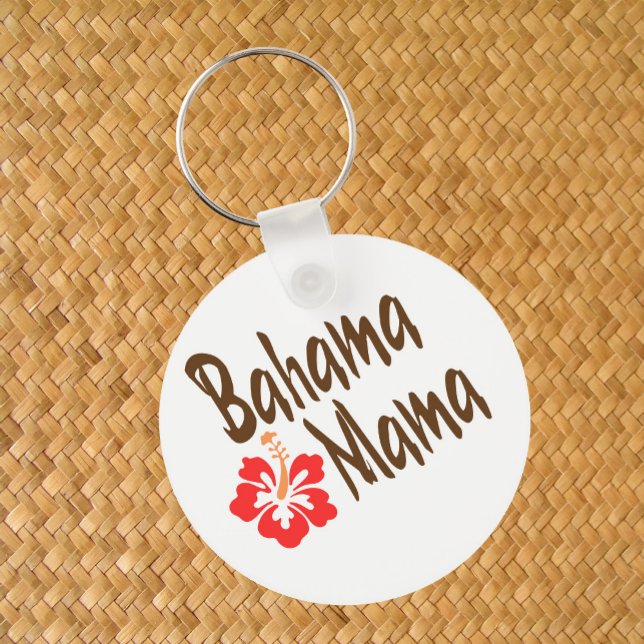 Porte-clés Bahama Mama design avec fleur Hibisucus (Créateur téléchargé)