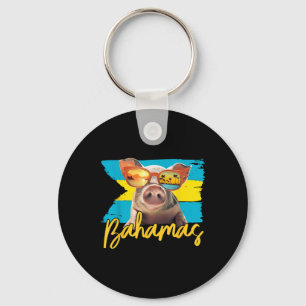 Porte-clés Bahamas Baignade Cochon Caraïbes Beach Voyages été