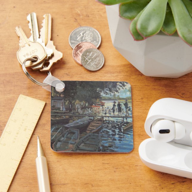 Porte-clés Baigneurs à La Grenouillère par Claude Monet (Bureau)