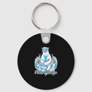 Porte-clés Bain Polaire Plongée Ice Jump Funny Ours Polaire B