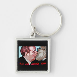 Porte-clés Baiser de Brezhnev et d'Honecker, galerie de côt