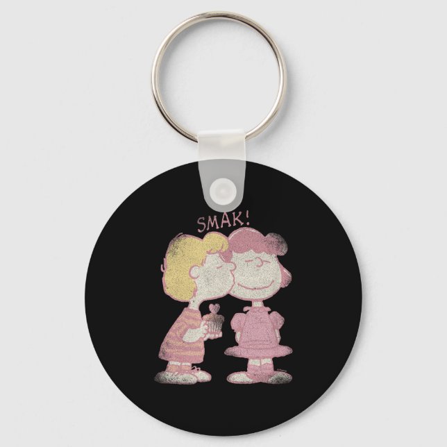 Porte-clés Baiser de la Saint-Valentin de Schroeder et Lucy (Recto)