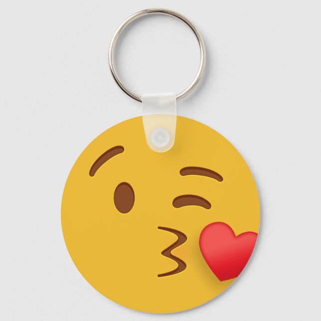 Porte-clés Baiser Emoji (Recto)