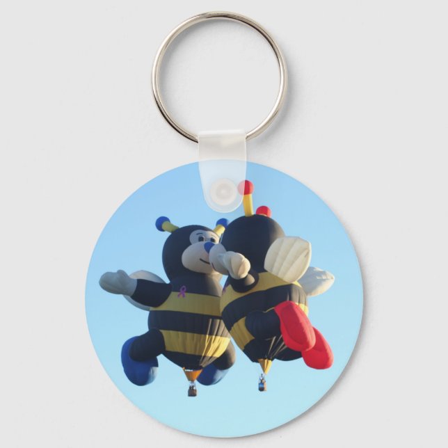 Porte-clés Baiser les abeilles Porte - clé à air chaud (Recto)