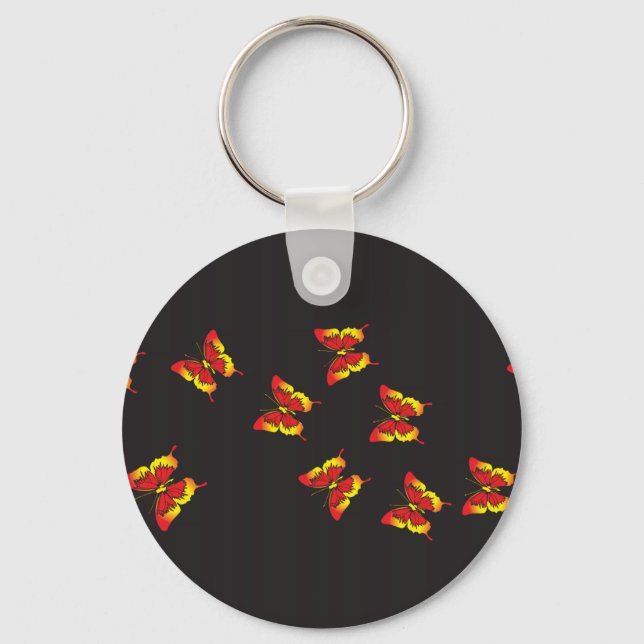 Porte-clés Baisers à papillons et rêves (Recto)