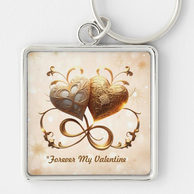 Porte-clés "Baisers Brillants Pour Toujours" (Devant)