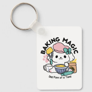 Porte-clés Baking Magique Une Patte à la Fois Chiot Mignon
