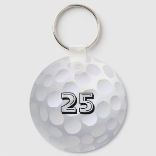 Porte-clés Balle de golf – Finition palladium