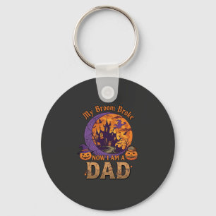 Porte-clés Balai Cassa Papa Halloween Maison Hantée Moustache