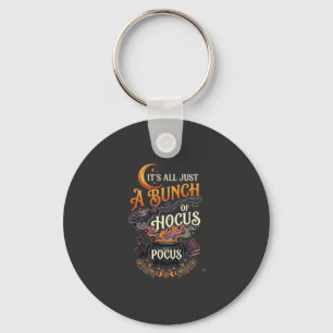 Porte-clés Balai de sorcière Hocus Pocus Chat noir Chaudron m