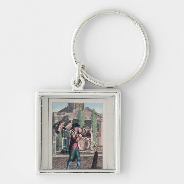 Porte-clés Balais de cheveux, église de Shoreditch (Devant)