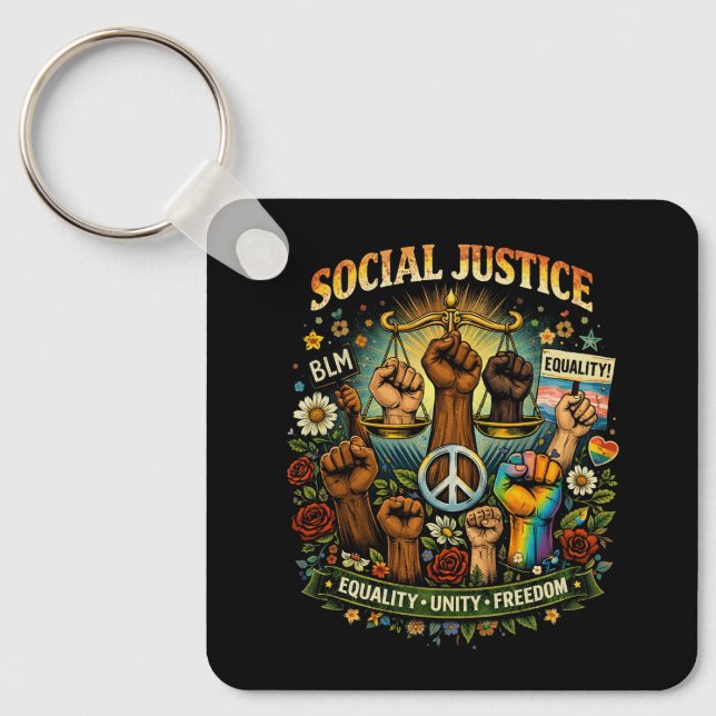 Porte-clés Balance de la justice (Recto)
