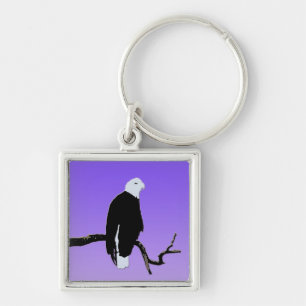 Porte-clés Bald Eagle at Sunset - Art original de la faune