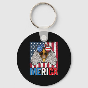 Porte-clés Bald Eagle Merica 4 juillet