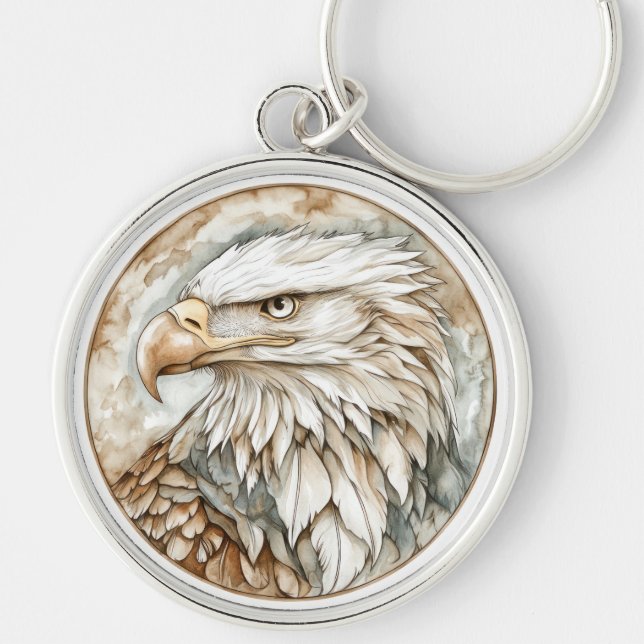 Porte-clés Bald Eagle Wild Tame and Timeless Collection (Devant)