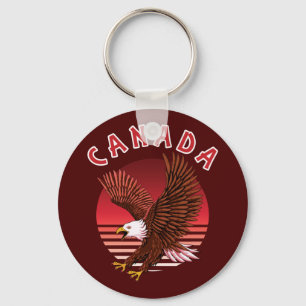 Porte-clés Bald Eagle Wildlife - Canada