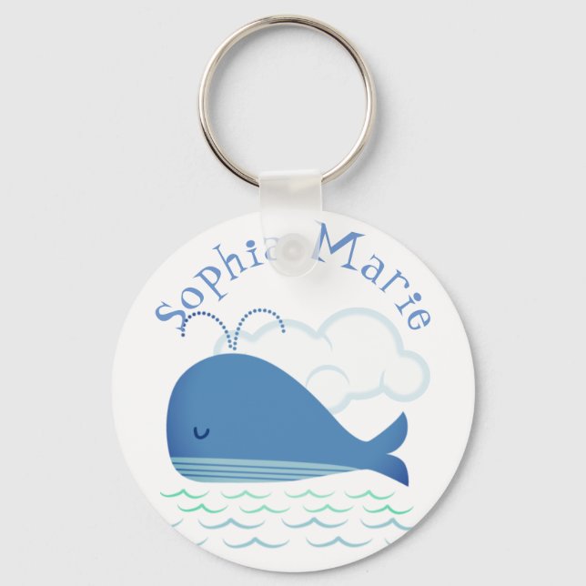 Porte-clés Baleine détendue (Recto)