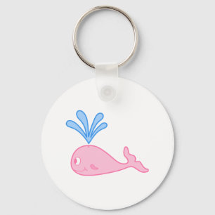 Porte-clés Baleine rose