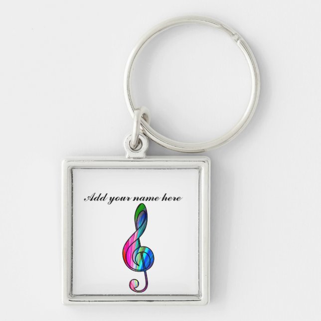 Porte-clés Balise de clé d'arbre en couleur_ (Devant)