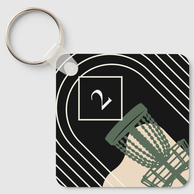 Porte-clés Balise de sac de golf du disque (Recto)