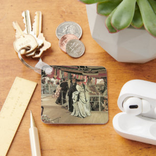 Porte-clés Balle à bord par James Tissot, Art Victorien