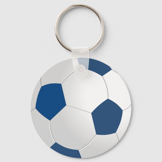 Porte-clés Balle bleue et blanche   (Recto)