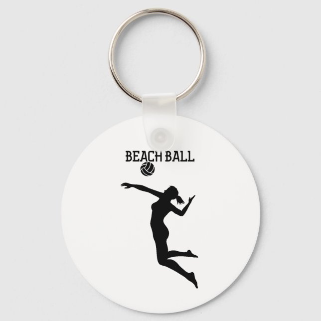 Porte-clés Balle de plage (Recto)