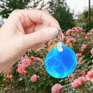 Porte-clés Balle de plasma bleu aqua photo