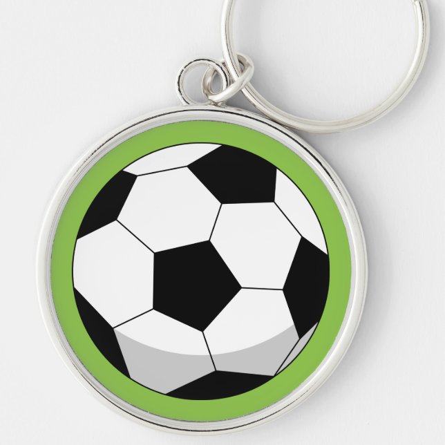 Porte-clés Balle de soccer en dessin (Devant)