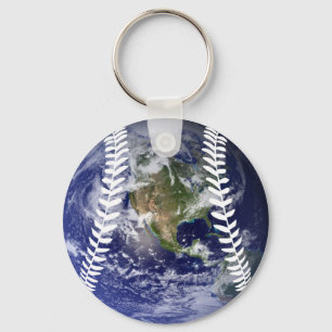 Porte-clés Balle de sport Baseball Terre
