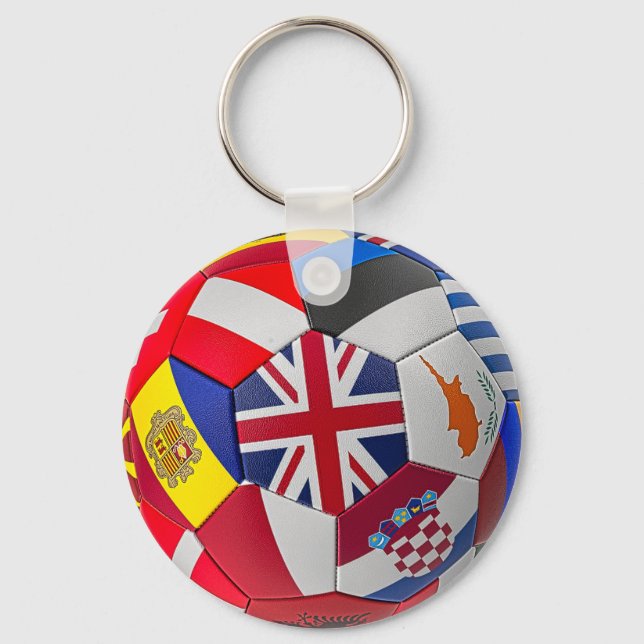 Porte-clés Balle internationale de football (Recto)