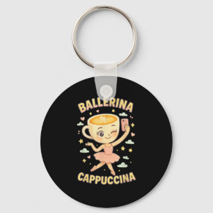 Porte-clés Ballerina Cappuccina Italien Brainrot Mème Viral C