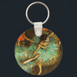 Porte-clés Ballerina Dance Green Dancer Edger Degas Peinture<br><div class="desc">Degas Ballerina - Edgar Degas Danseuse de ballet "La danseuse verte" 1879 Pastel Edgar Degas peint "La danseuse verte" en 1879. Degas était un artiste impressionniste français, connu pour ses peintures de beaux danseurs de ballet. Les danseurs de ballet de Degas étaient des sujets de tableaux, de sculptures, d'estampes et...</div>
