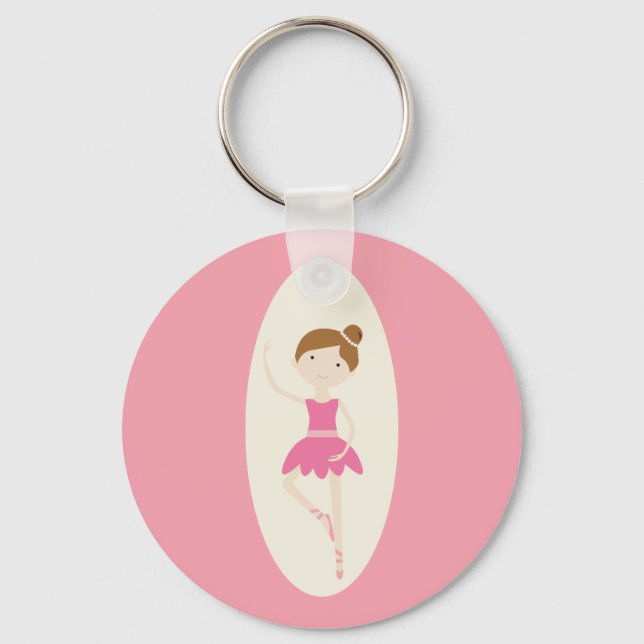 Porte-clés Ballerina rose 1 Porte - clé (Recto)