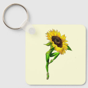 Porte-clés Ballerina Sunflower Ballet Dancer Porte - clé Cade